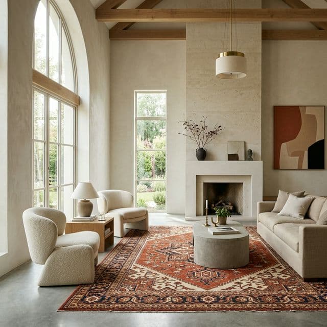 Luxury room with rug